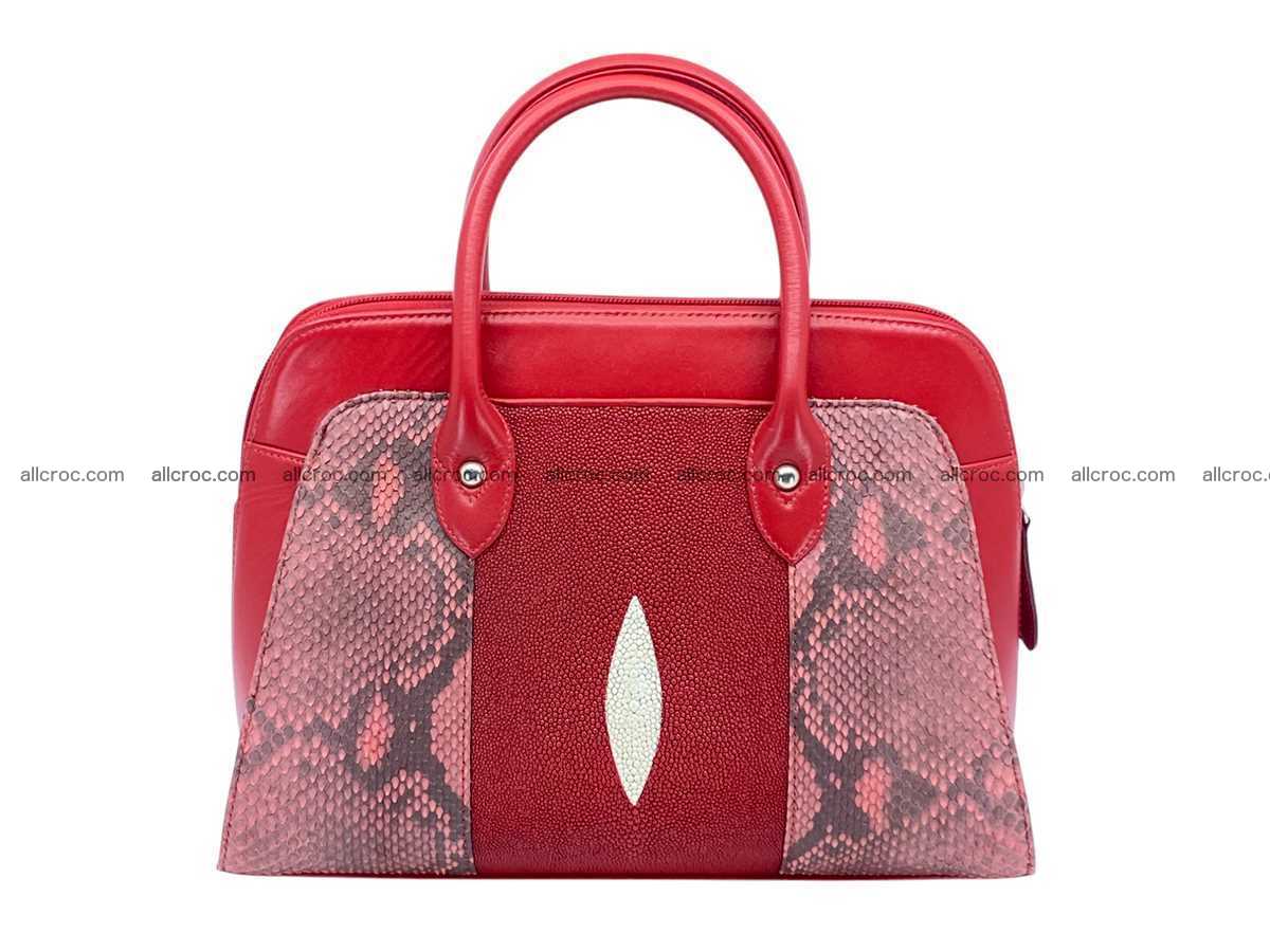 Stingray & python leather bag А4 2591 Foto 0