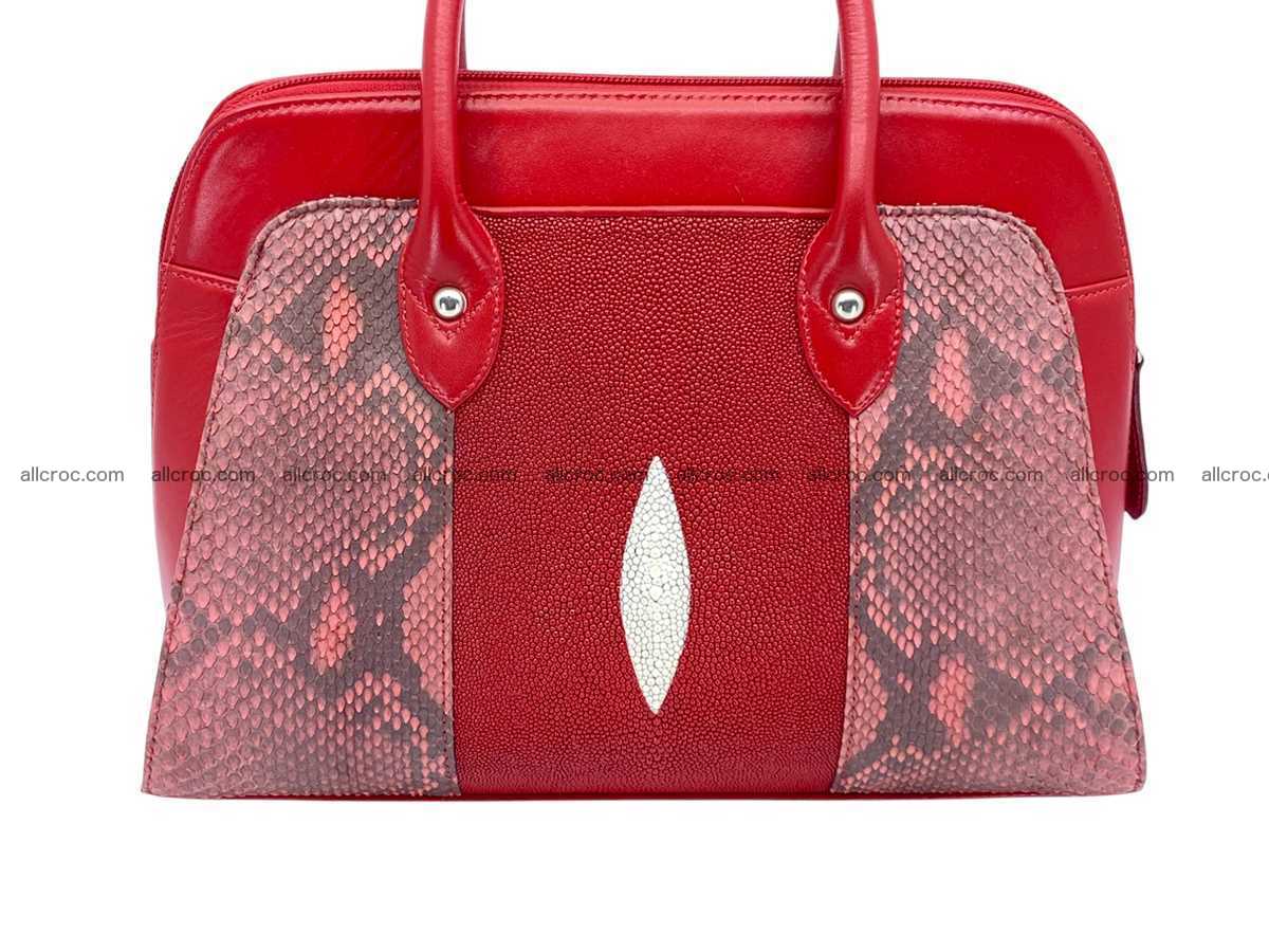 Stingray & python leather bag А4 2591 Foto 1