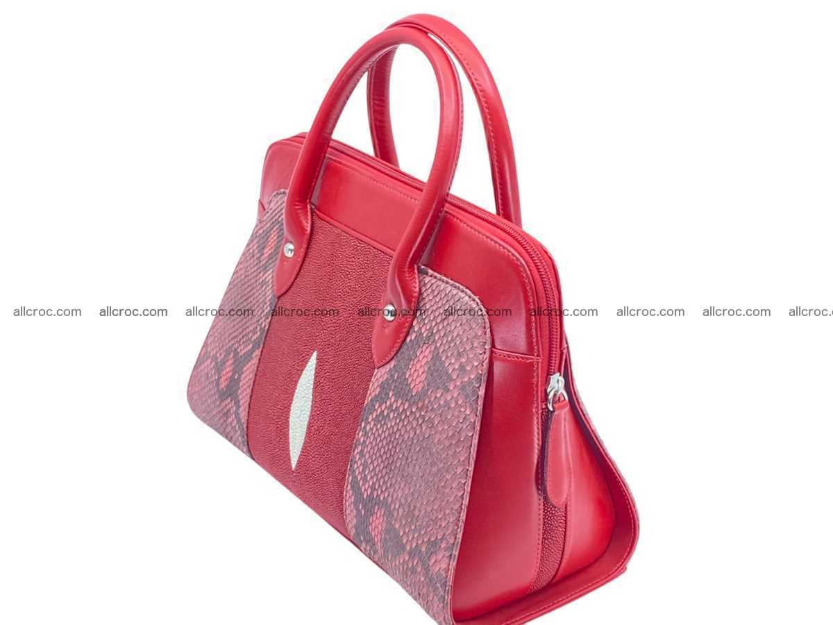 Stingray & python leather bag А4 2591 Foto 2