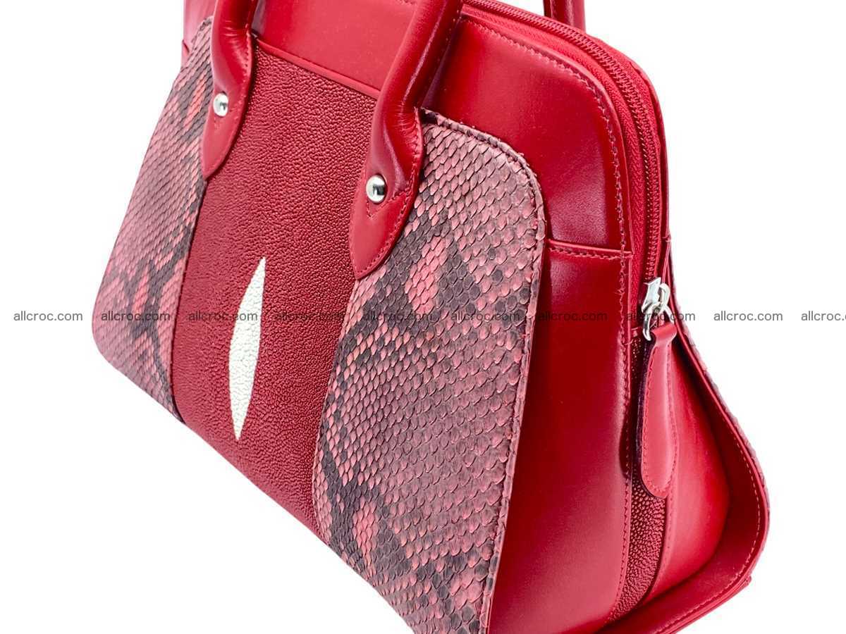 Stingray & python leather bag А4 2591 Foto 3