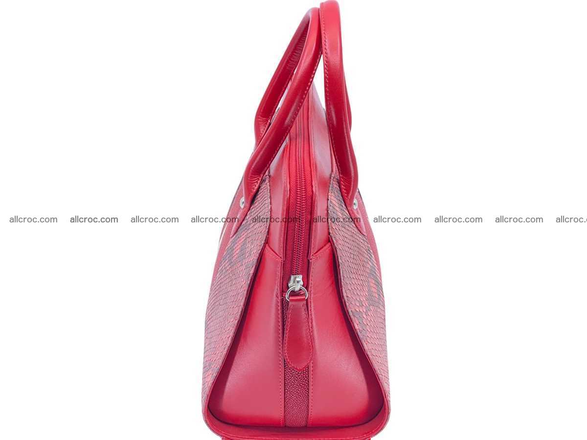 Stingray & python leather bag А4 2591 Foto 4