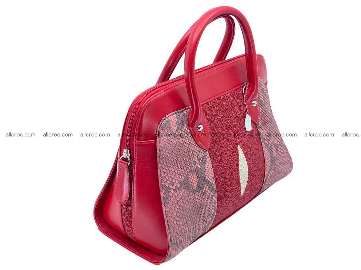 Stingray & python leather bag А4 2591 Foto 6