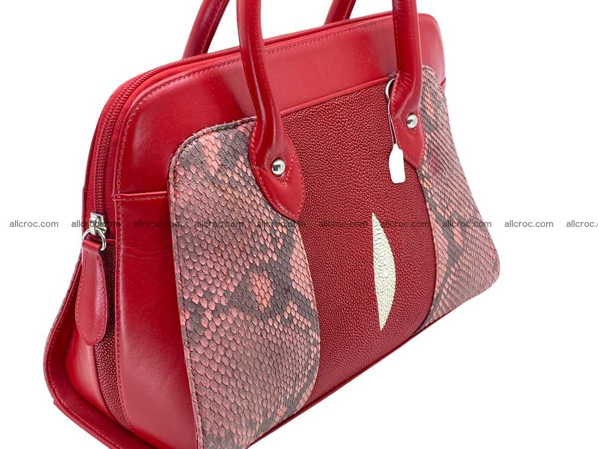 Stingray & python leather bag А4 2591 Foto 7