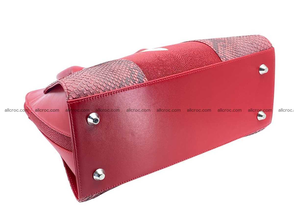 Stingray & python leather bag А4 2591 Foto 16