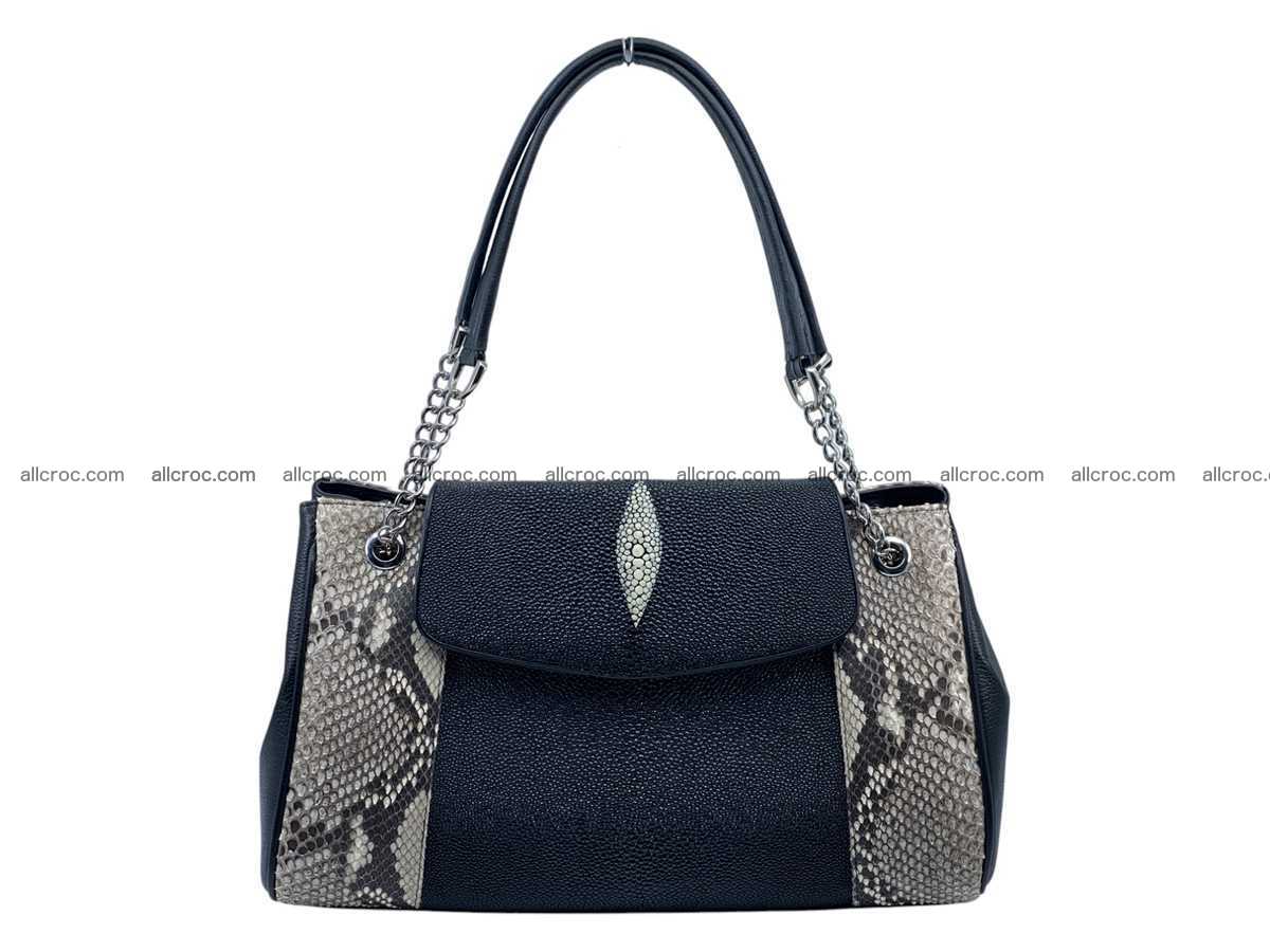 Stingray & python leather bag 2595 Foto 0