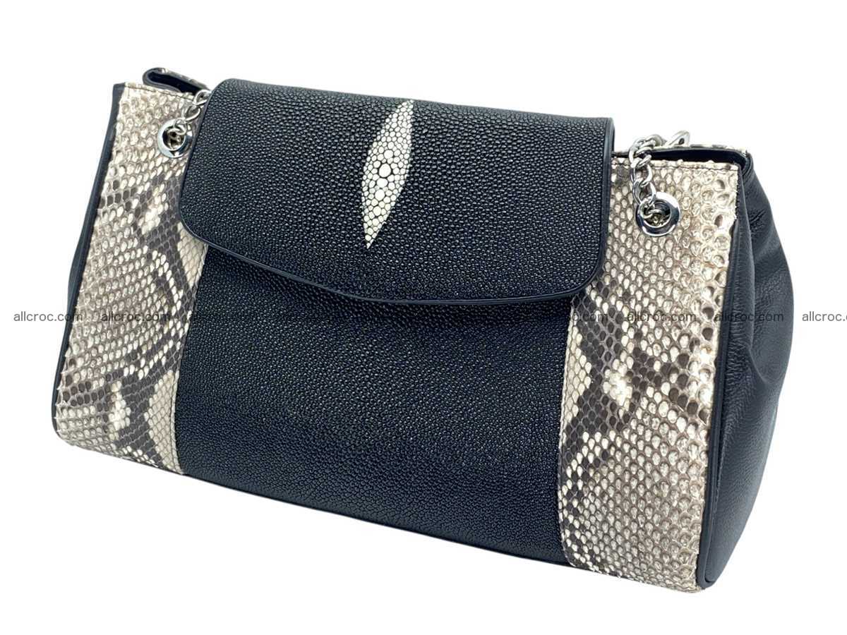 Stingray & python leather bag 2595 Foto 4
