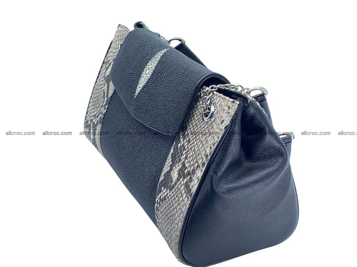 Stingray & python leather bag 2595 Foto 5