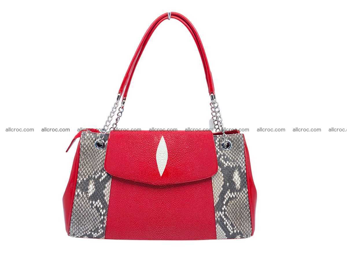 Stingray & python leather bag 2596 Foto 0
