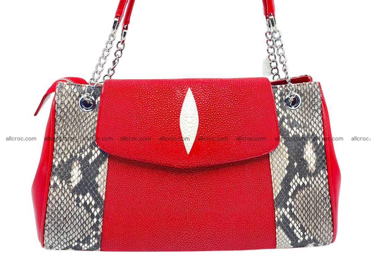 Stingray & python leather bag 2596 Foto 1