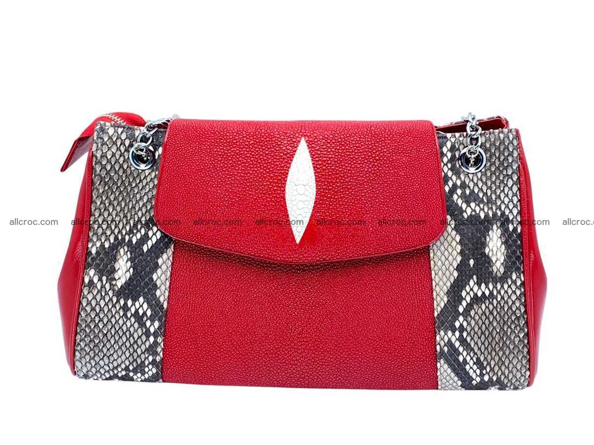 Stingray & python leather bag 2596 Foto 4