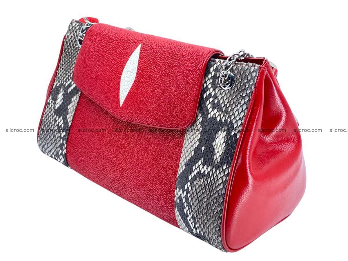 Stingray & python leather bag 2596 Foto 5
