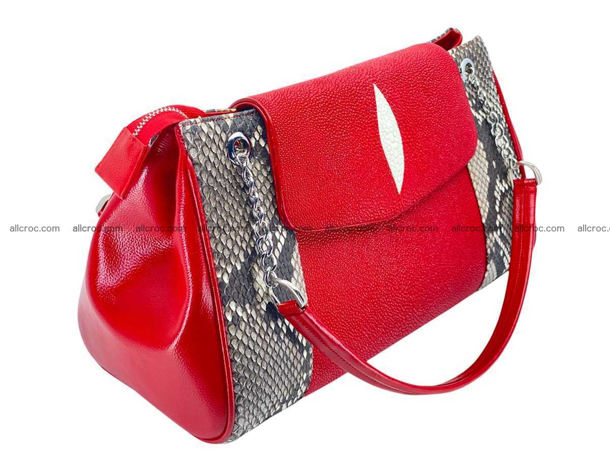 Stingray & python leather bag 2596 Foto 13
