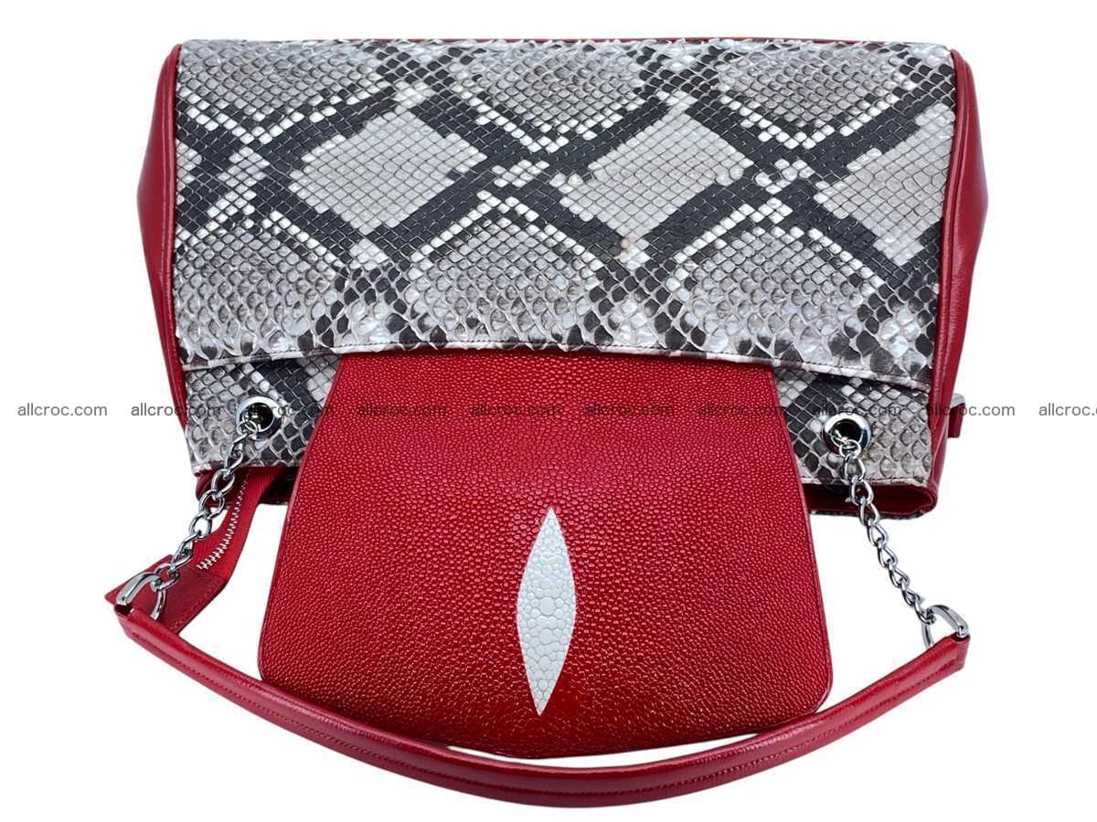 Stingray & python leather bag 2596 Foto 14