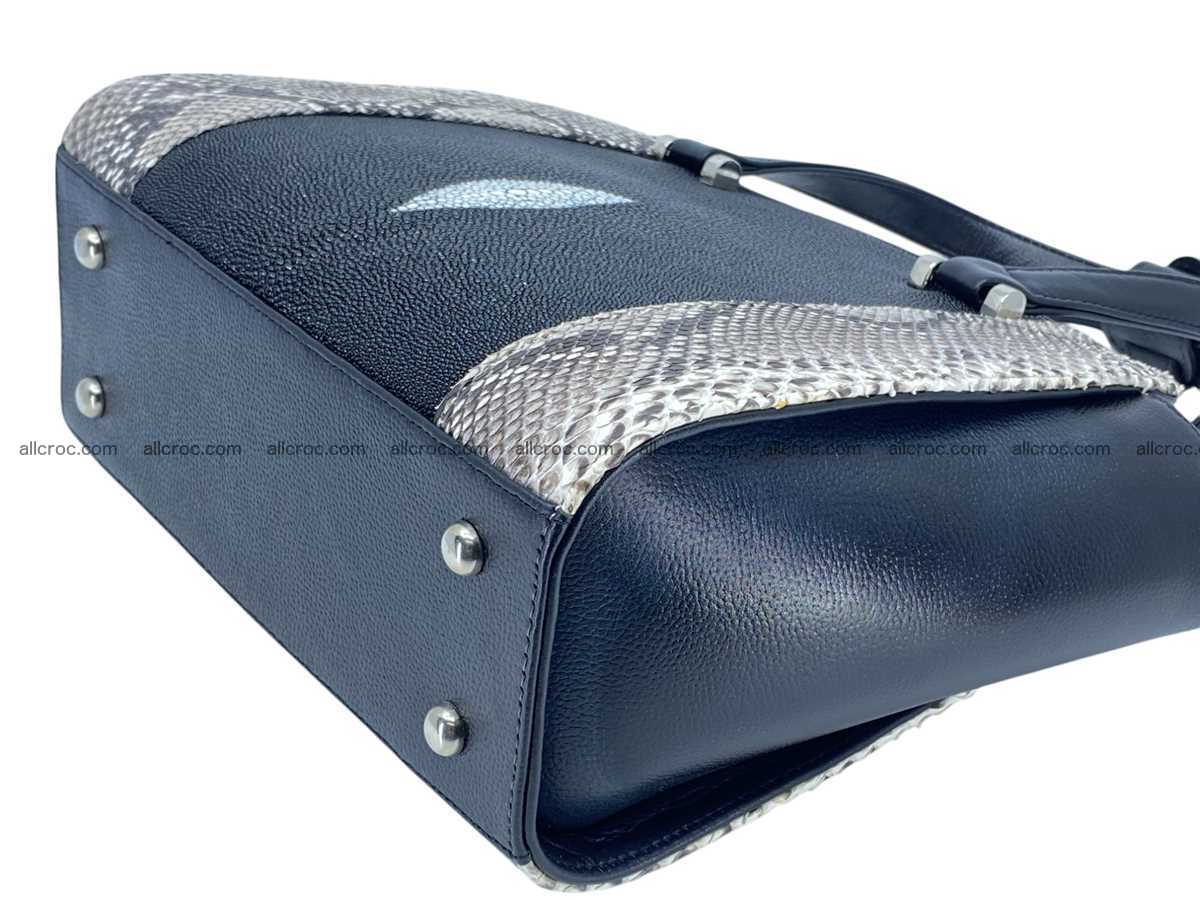 Stingray&python leather bag 2521 Foto 14