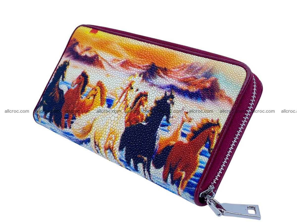 Stingray lather zip wallet 2701 Foto 2