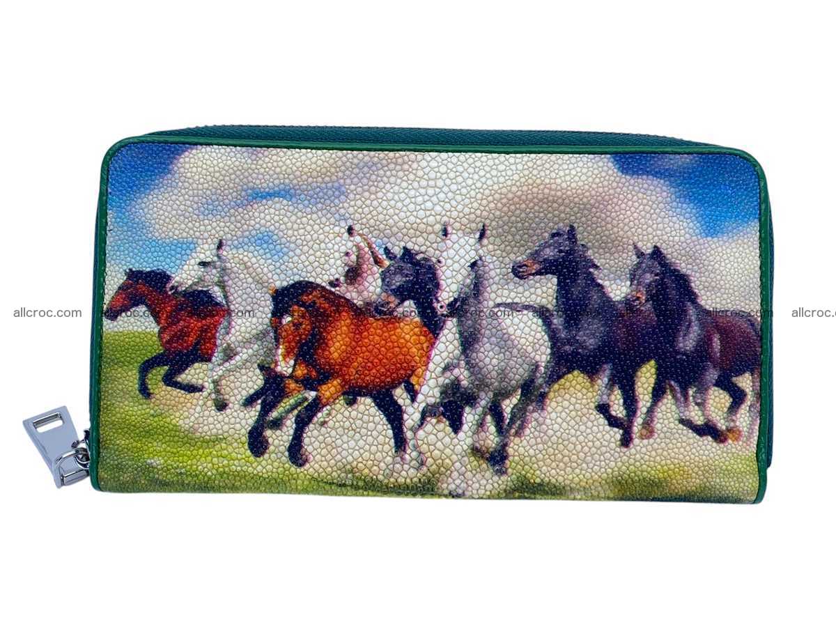 Stingray lather zip wallet 2698 Foto 1