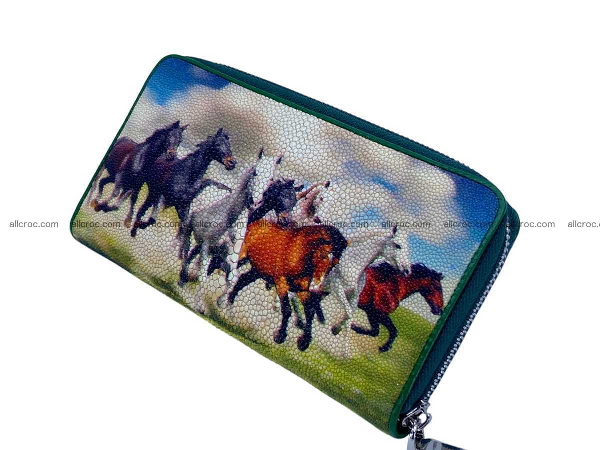 Stingray lather zip wallet 2698 Foto 2