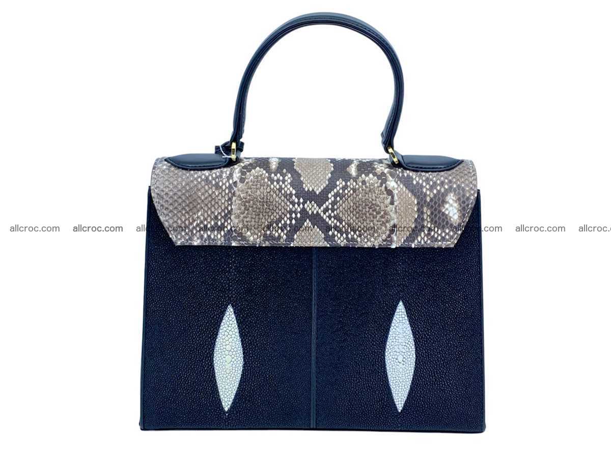 Stingray leather bag Kelly style 10 inches 2505 Foto 2