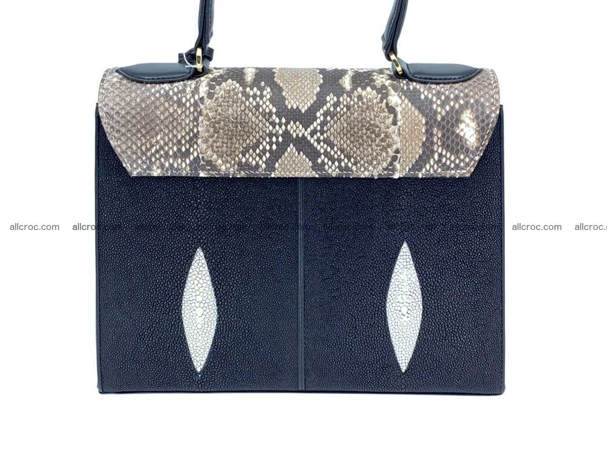 Stingray leather bag Kelly style 10 inches 2505 Foto 3
