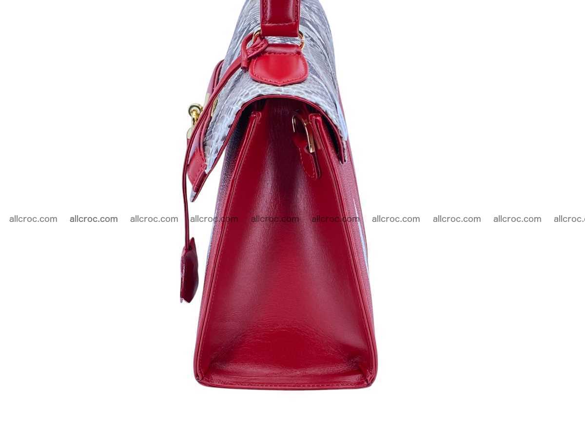 Stingray leather bag Kelly style 10 inches 2506 Foto 3