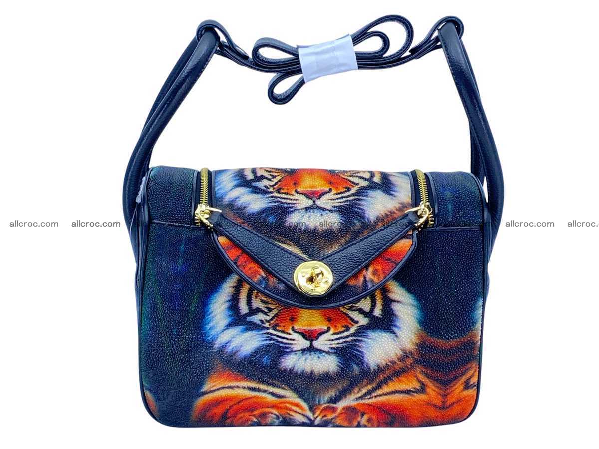 Stingray leather bag Hermès Lindy style 2537 Foto 0