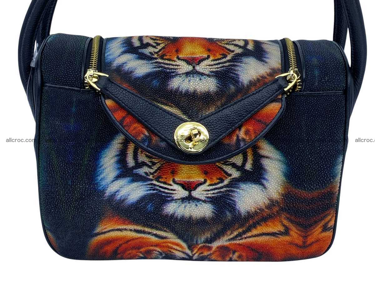 Stingray leather bag Hermès Lindy style 2537 Foto 1
