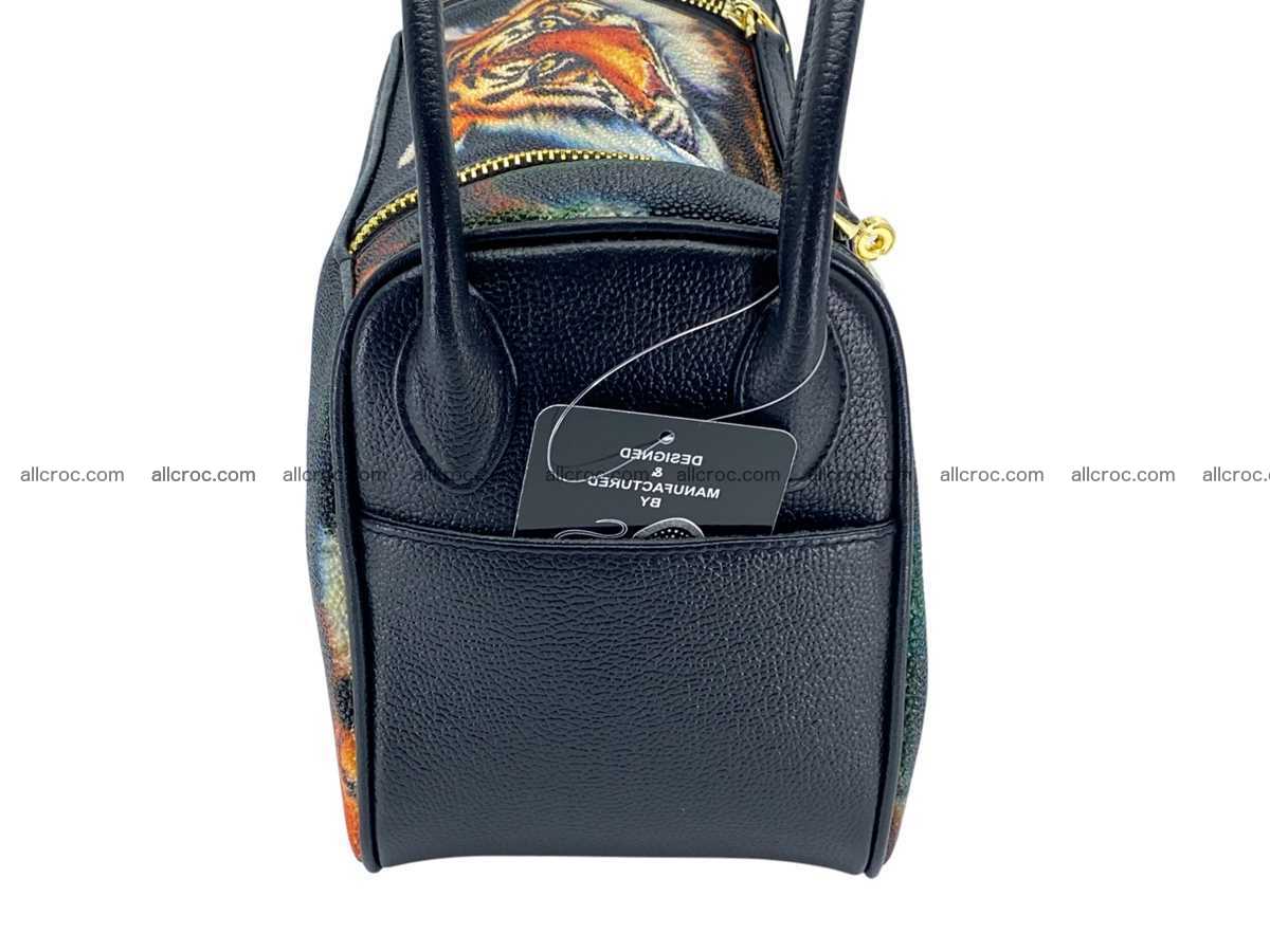 Stingray leather bag Hermès Lindy style 2537 Foto 13