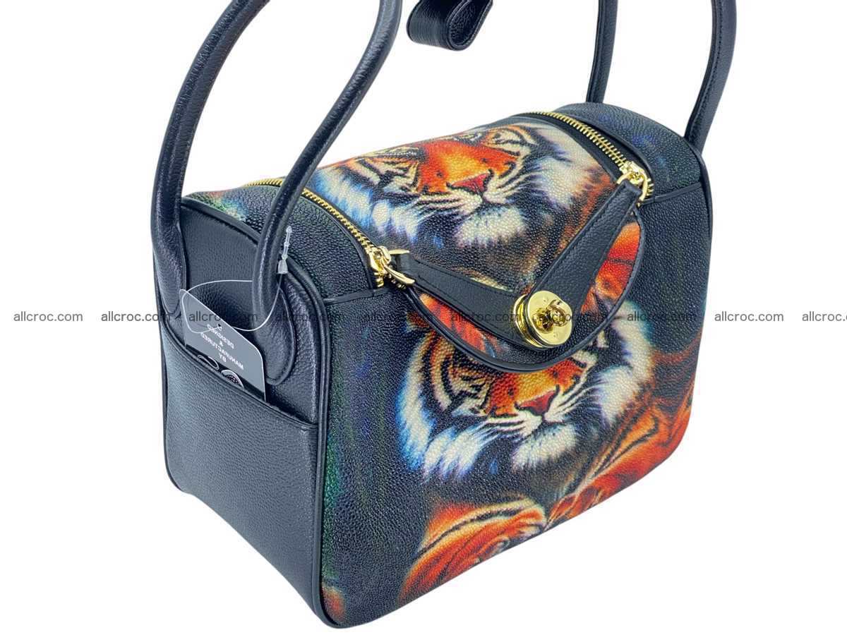 Stingray leather bag Hermès Lindy style 2537 Foto 7