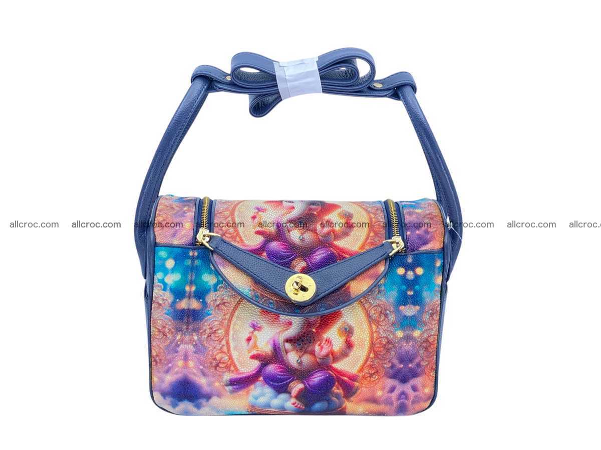 Stingray leather bag Hermès Lindy style 2536 Foto 0