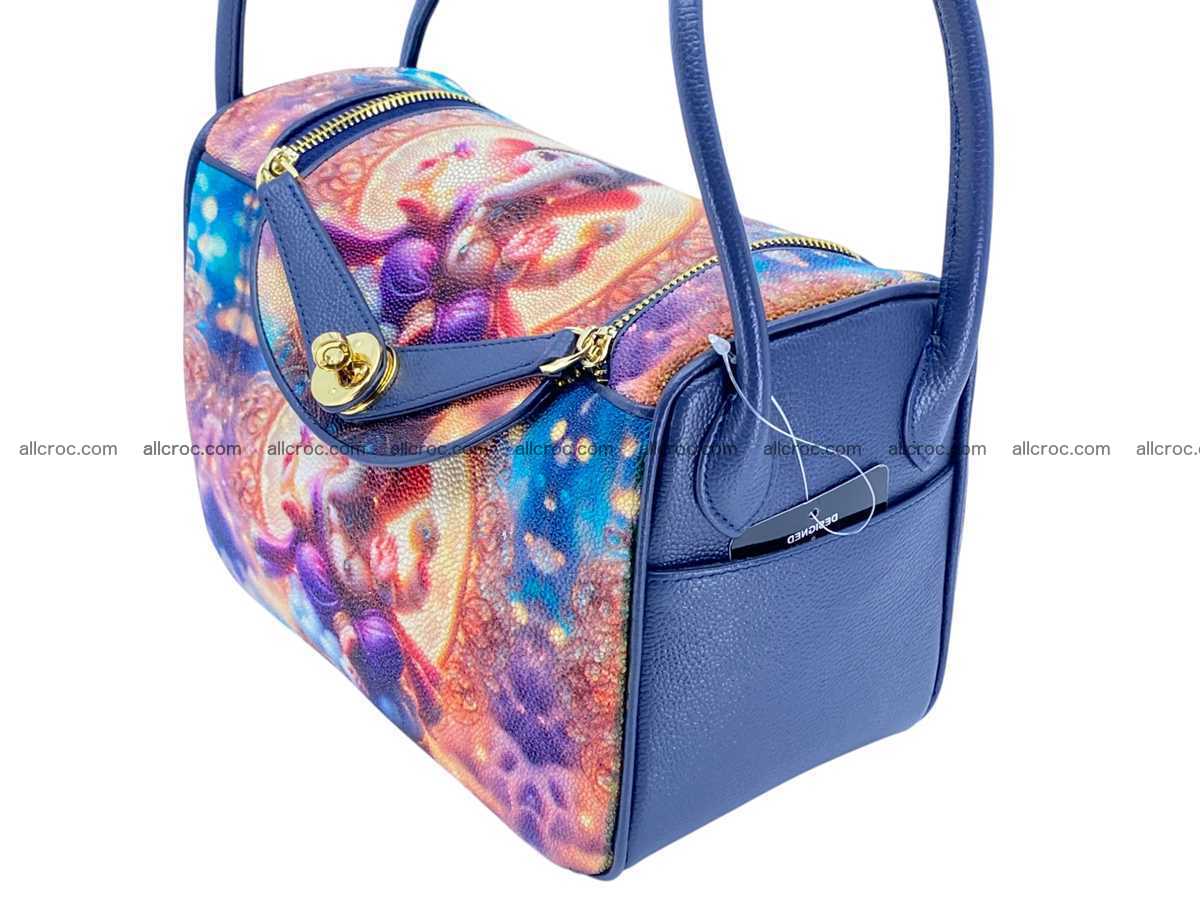 Stingray leather bag Hermès Lindy style 2536 Foto 3