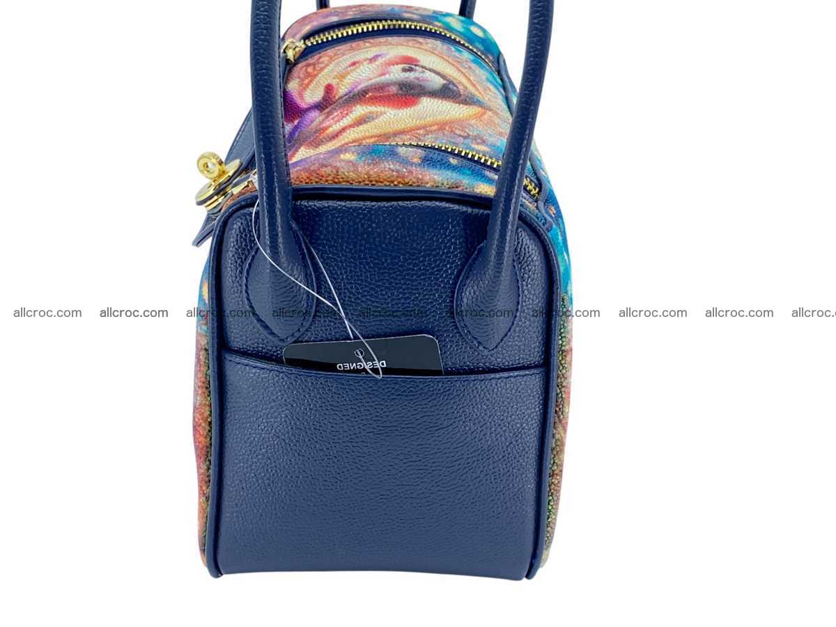 Stingray leather bag Hermès Lindy style 2536 Foto 4