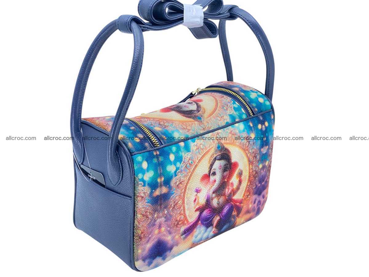 Stingray leather bag Hermès Lindy style 2536 Foto 5