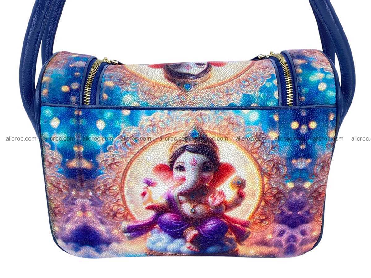 Stingray leather bag Hermès Lindy style 2536 Foto 7