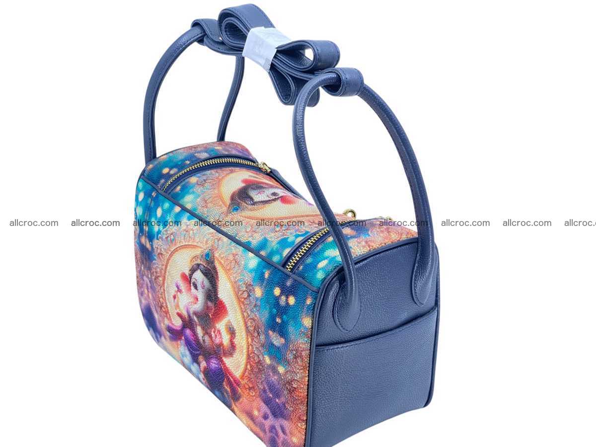 Stingray leather bag Hermès Lindy style 2536 Foto 8