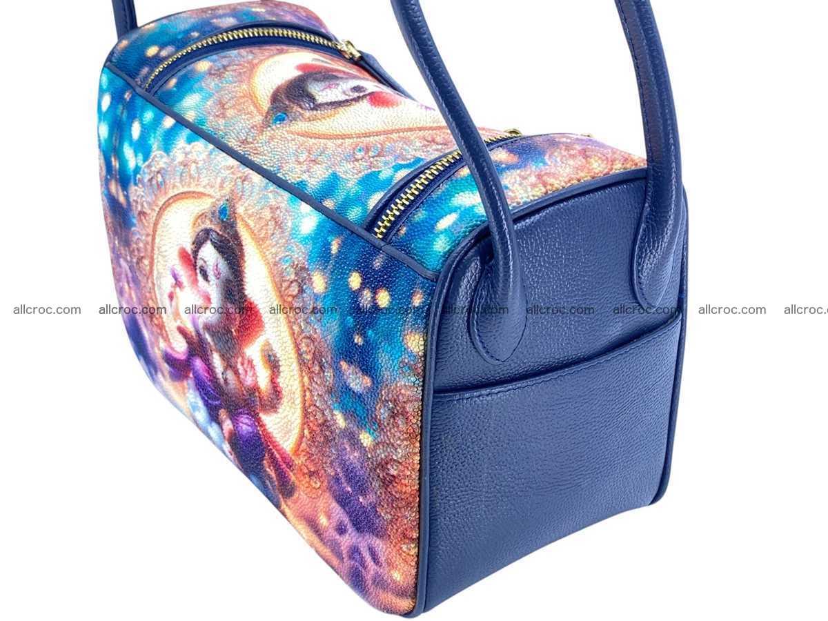 Stingray leather bag Hermès Lindy style 2536 Foto 9