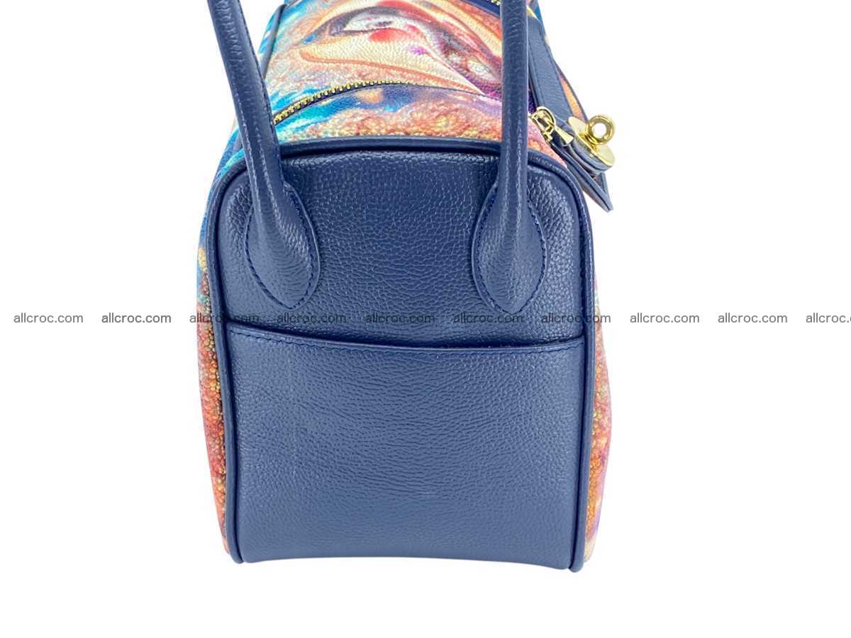 Stingray leather bag Hermès Lindy style 2536 Foto 10