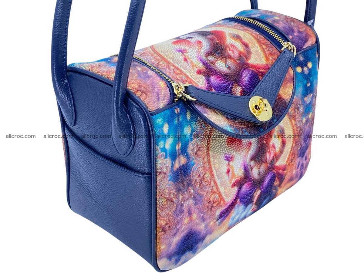 Stingray leather bag Hermès Lindy style 2536 Foto 11