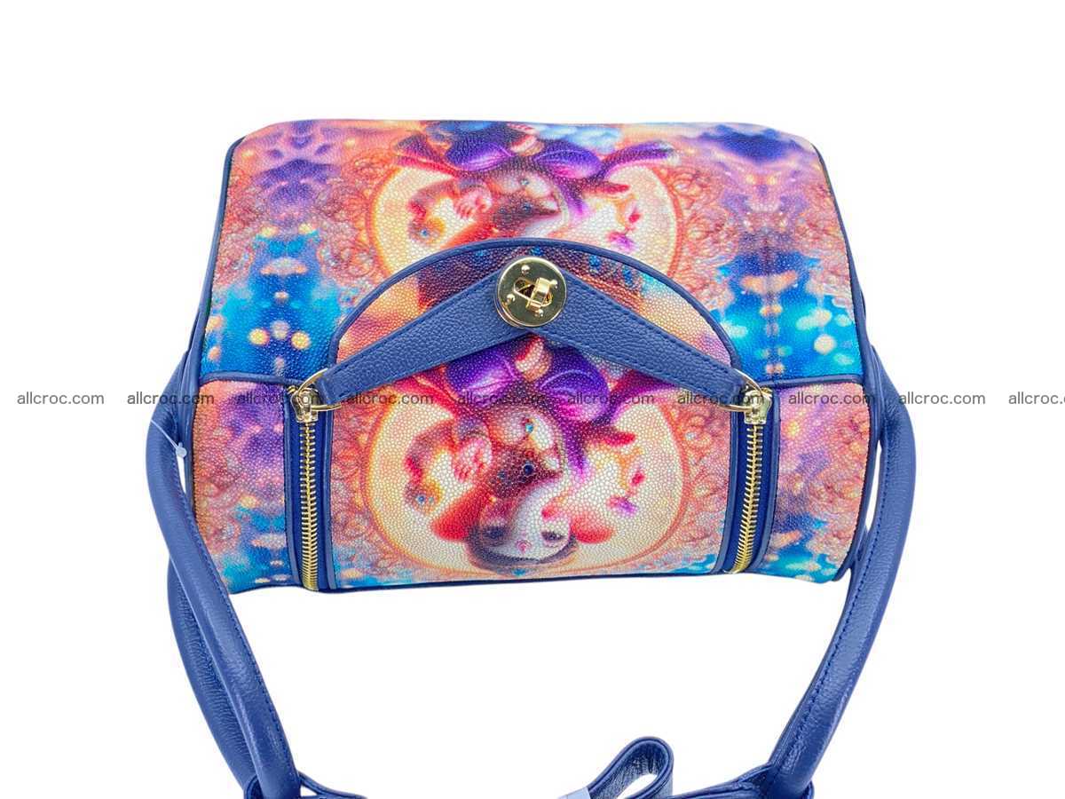 Stingray leather bag Hermès Lindy style 2536 Foto 12