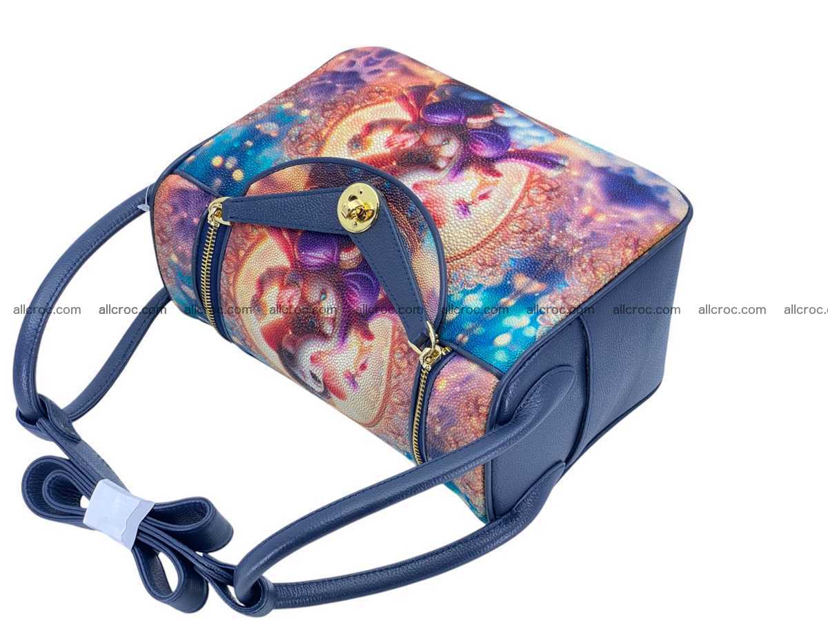 Stingray leather bag Hermès Lindy style 2536 Foto 13