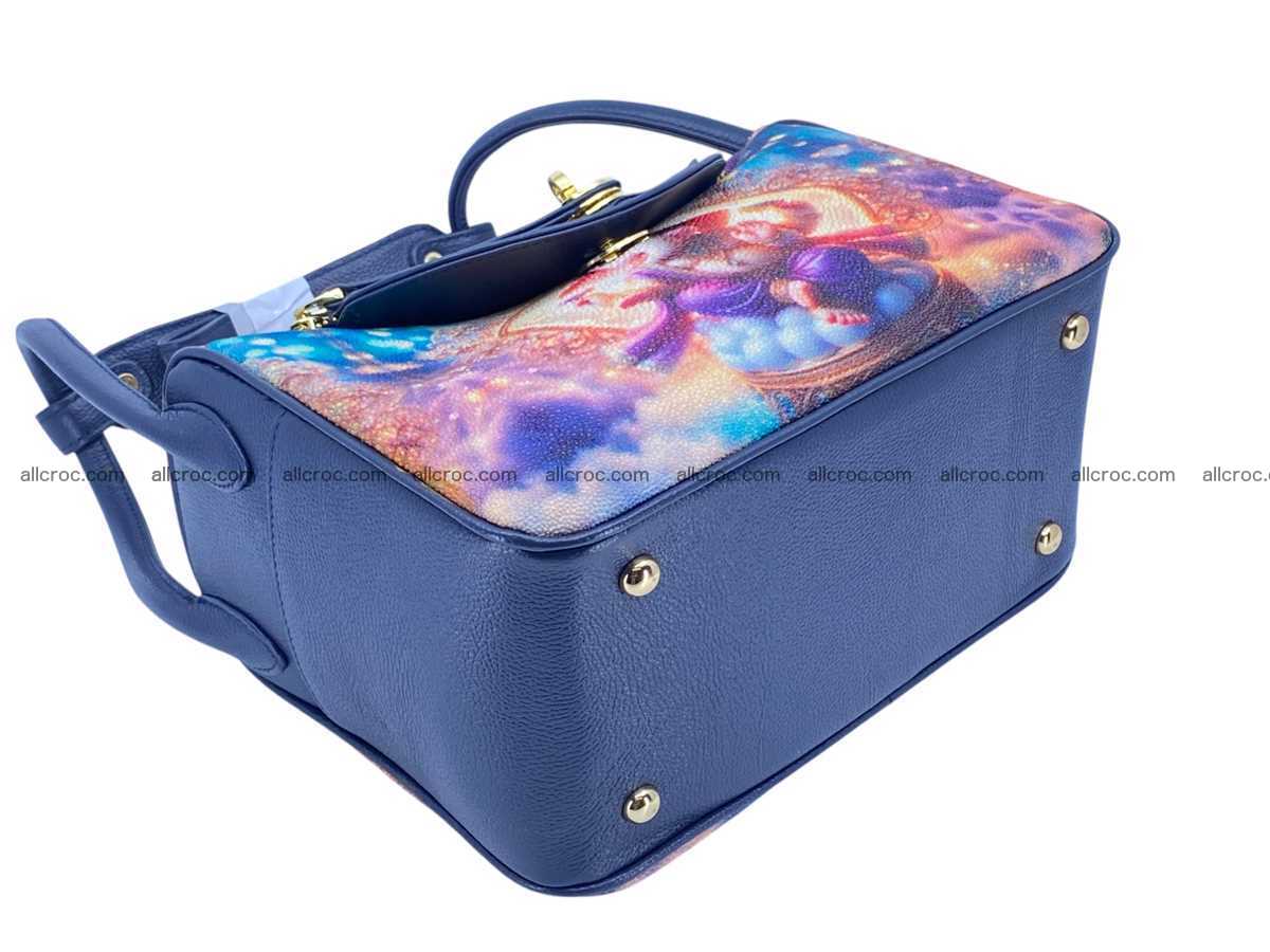 Stingray leather bag Hermès Lindy style 2536 Foto 15