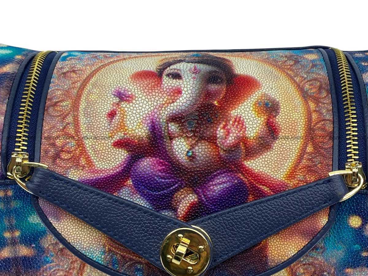 Stingray leather bag Hermès Lindy style 2536 Foto 18