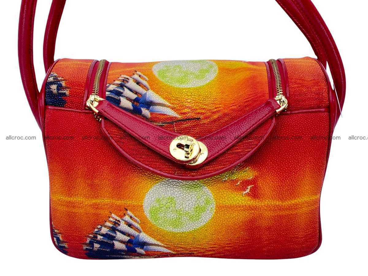 Stingray leather bag Hermès Lindy style 2539 Foto 1