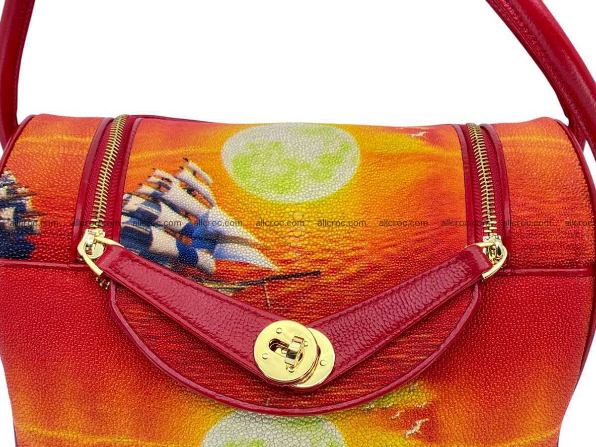 Stingray leather bag Hermès Lindy style 2539 Foto 2