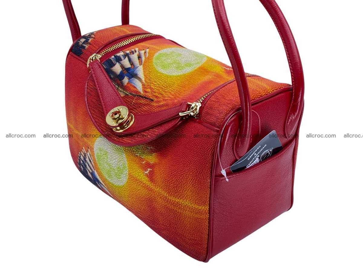 Stingray leather bag Hermès Lindy style 2539 Foto 3