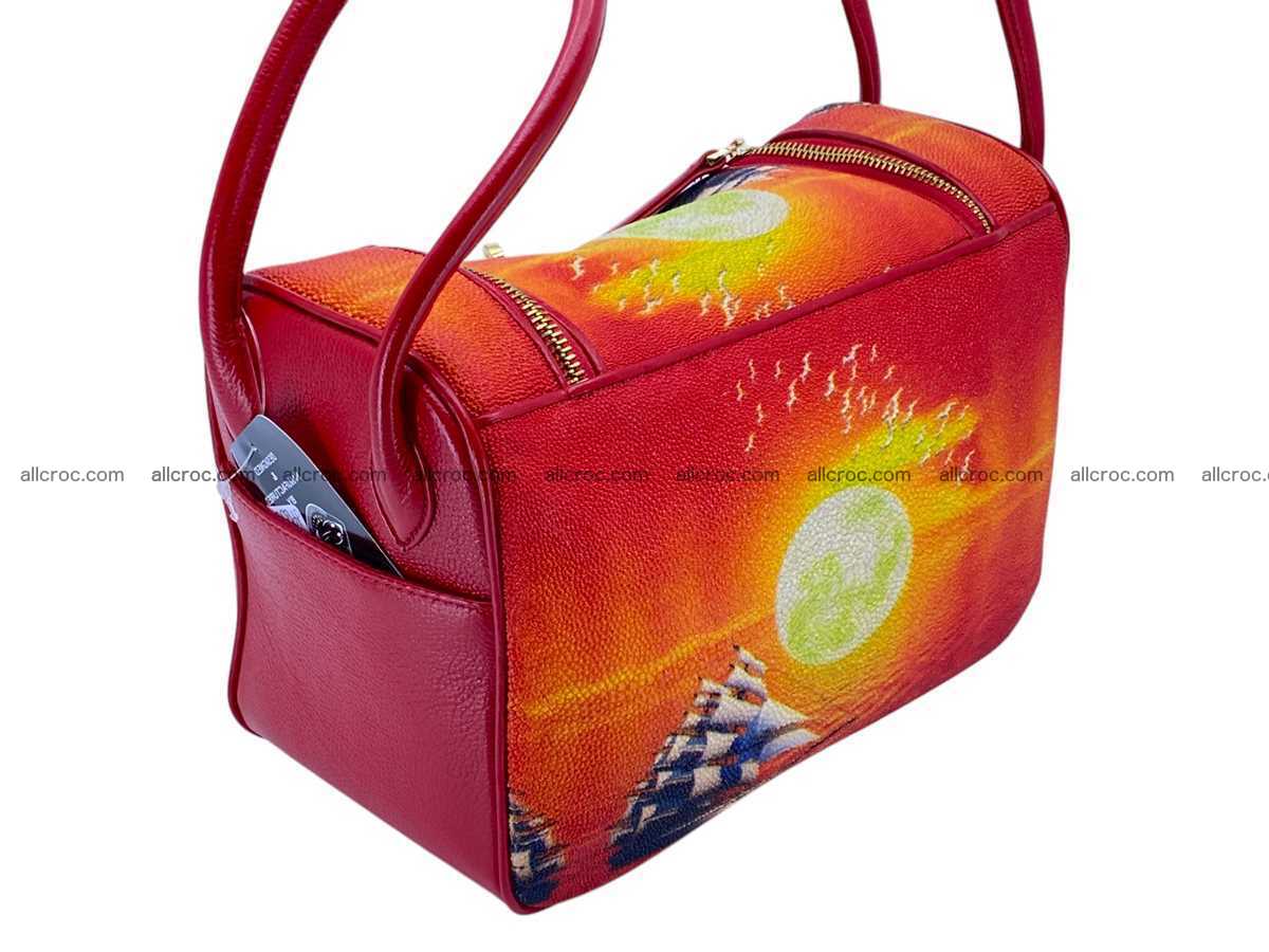 Stingray leather bag Hermès Lindy style 2539 Foto 5