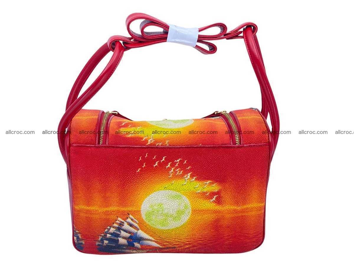 Stingray leather bag Hermès Lindy style 2539 Foto 6