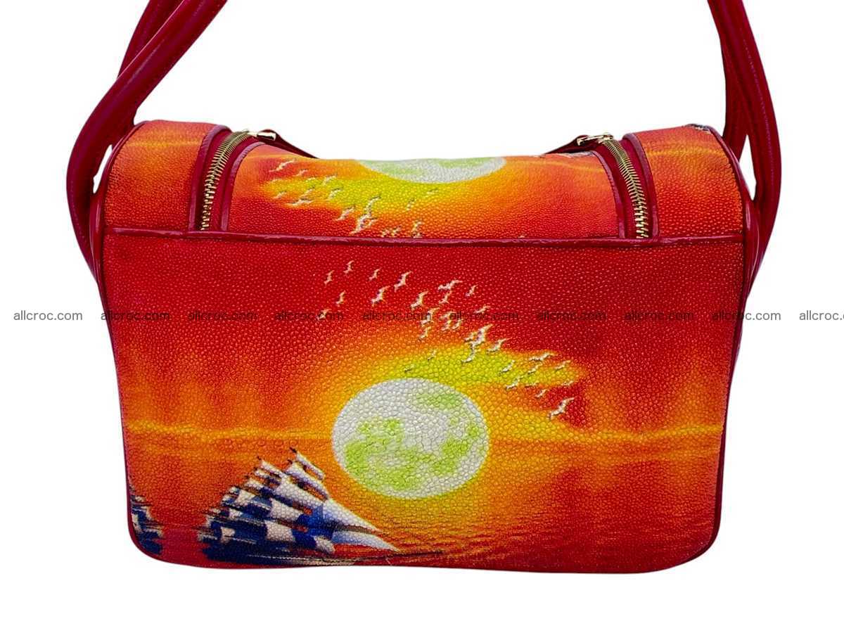 Stingray leather bag Hermès Lindy style 2539 Foto 7