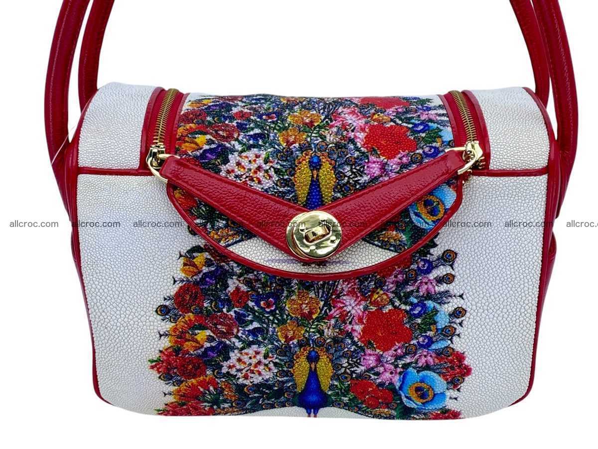 Stingray leather bag Hermès Lindy style 2540 Foto 1