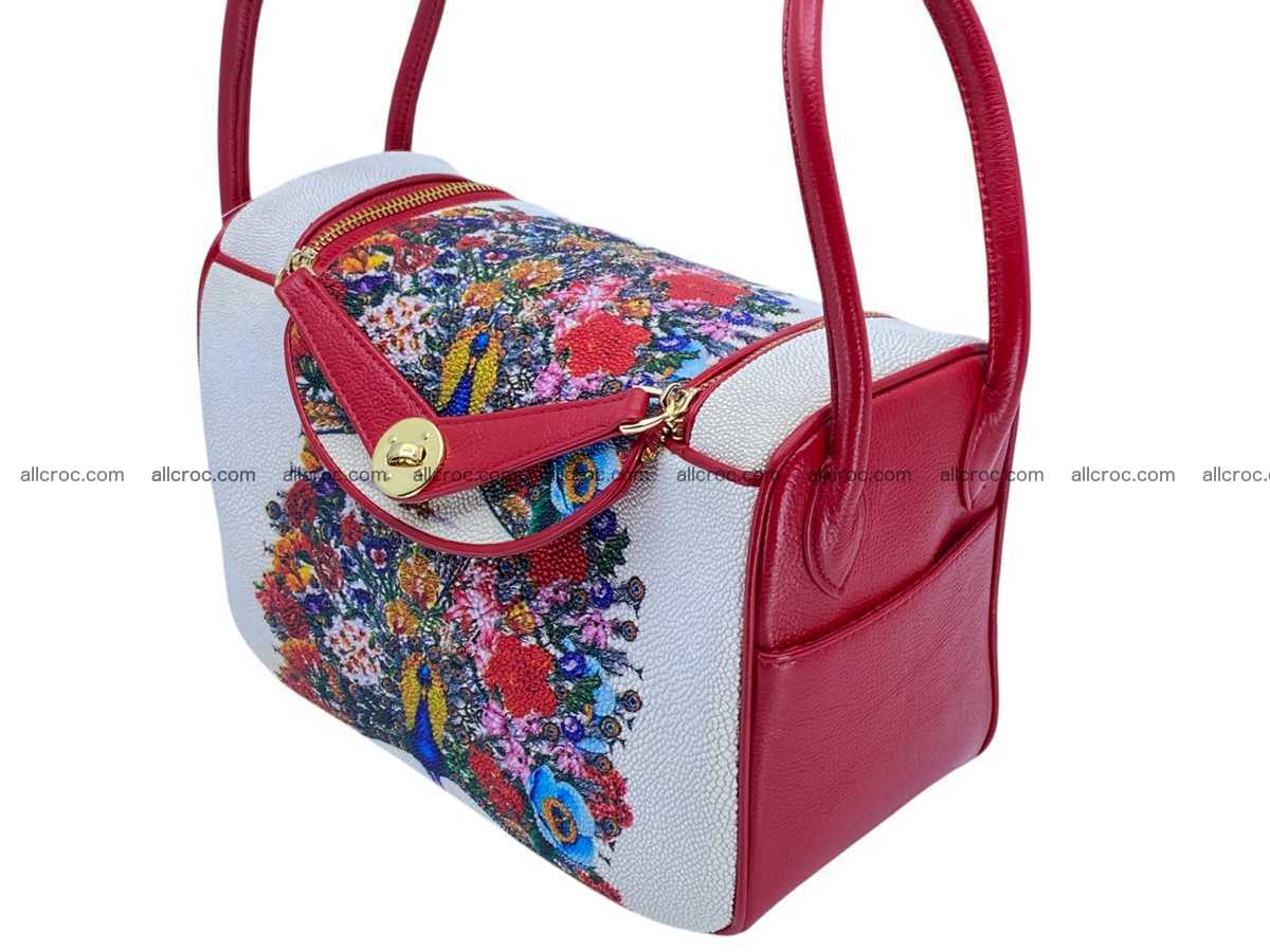 Stingray leather bag Hermès Lindy style 2540 Foto 2