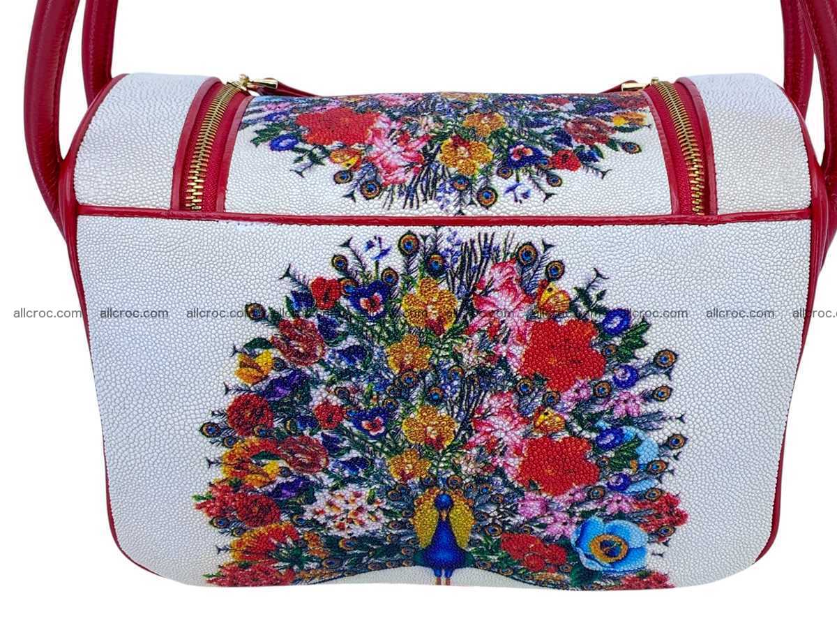 Stingray leather bag Hermès Lindy style 2540 Foto 6